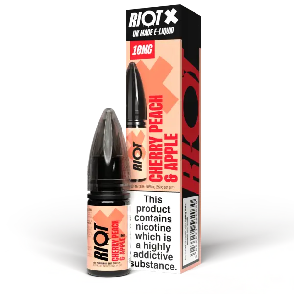 Cherry Peach & Apple Riot X Nic Salt E-Liquid by Riot